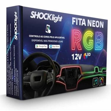 Imagem de Fita neon led luz interna rgb 4 canhões 6 metros - shocklight - Gusta 