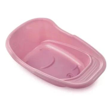 Imagem de Banheira Bebe Grande Confortavel Espaco Amplo Pratica Funcional Saboneteira 28L