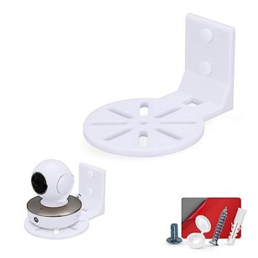 Imagem de Suporte de parede adesivo para monitor de bebê e câmera de segurança para nanit infantil óptica, Vtech, Blink, TP Link, Kasa, Ring e mais, suporte, reduz pontos cegos e desordem (W06)