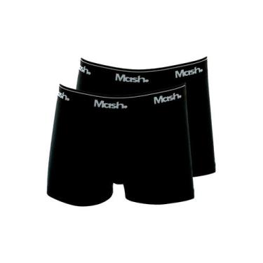 Imagem de Kit com 2 Cuecas Infantil Boxer Mash 190.03, Preto, P