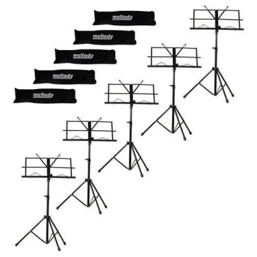 Imagem de Kit com 5 Estantes Partitura SONATA P01 com Trava + Bolsa