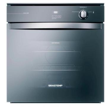 Imagem de Forno de Embutir a Gás Brastemp 78 Litros Inox Espelhado com Grill Tim