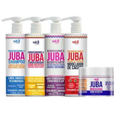 Imagem de Kit Juba Widi Care Vegano Shampoo + Condicionador + Mascara + Acidific