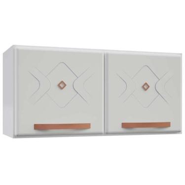 Imagem de Módulo Cozinha Telasul Mirage New Armário Aço c/ 2 Portas 80cm Branco-Telasul