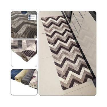 Imagem de Kit 2 Tapetes Passadeira Antiderrapante Tropical 140cm 2un. - Kapazi, 