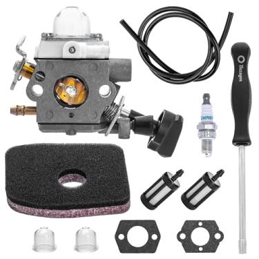 Imagem de BlueStars Carburador de carburador BG56C - Para soprador de folhas Stihl BG56 BG56C - Substitui ZAMA C1M-S260B 4241-120-0632 4241-120-0622 4241-120-0615 motor com filtro de ar, linha de combustível,