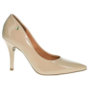Imagem de Sapato Feminino Vizzano Scarpin Salto Fino Alto Nude 40