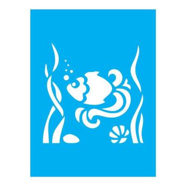 Imagem de Stencil Tamako Peixe - 15X20Cm - Ref A3205