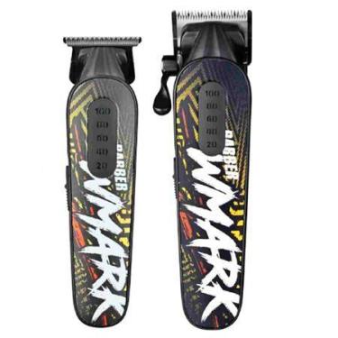 Imagem de Maquina de Cortar Cabelo Profissional Wmark + Maquina Acabamento NG 86
