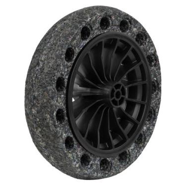 Imagem de Pneu Maciço Tramontina Borracha Macia Roda Plástica 8" para Carrinho M