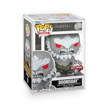 Imagem de Epic Collectibles DC Comics Heroes: Gods Among Us - Doomsday Vinyl Figure Collectibles Bundle with Compatible Funko Pop Box Protector
