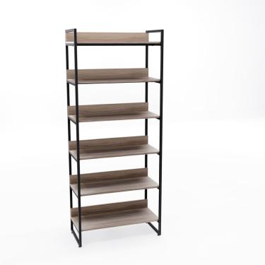 Imagem de Estante Desmontável 6 Prateleiras - Preto e Malaga
