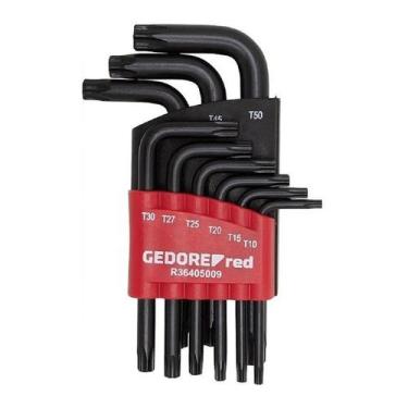 Imagem de Jogo de Chave L Torx T10 a T50 9 pçs Gedore Red R36405009