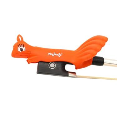 Imagem de Suporte de arco de violino/viola para violino para iniciantes, acessório de auxílio ao ensino (vermelho)