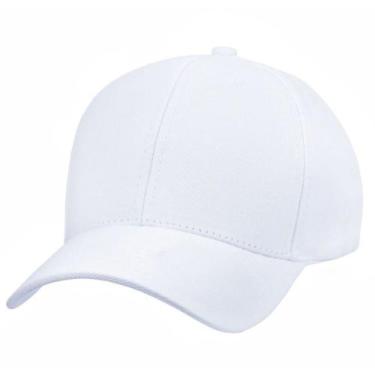 Imagem de Boné Aba Curva Liso Preto e Branco Com Ajuste Relaxado - NoBrand, Bran