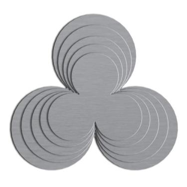 Imagem de Molde Fuxico Camélia 3 Petálas Máquina Cortar Fita Artmaq M24