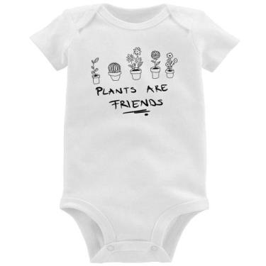 Imagem de Body Bebê Plants are Friends - Foca na Moda, Branco, G