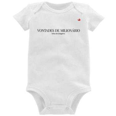 Imagem de Body Bebê Vontades de milionário, bolso de estagiário - Foca na Moda, 