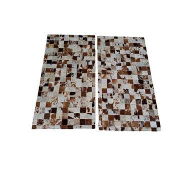 Imagem de Tapete De Couro Natural Par Beira Cama (Passadeira) 1,00 x 0,50 M (Hereford)