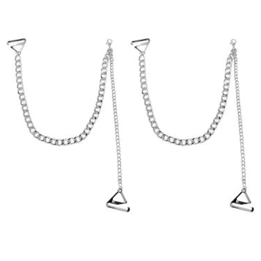 Imagem de 2 peças de corrente de calcinha de elos cubanos ajustáveis para mulheres, sutiã simples, alça de ombro, estética, antiderrapante, lingerie, vestido de casamento, rave, festa, festival, joias de verão