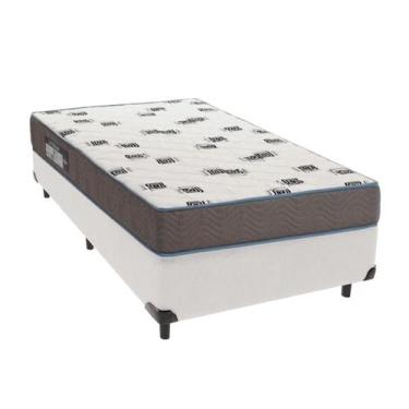 Imagem de Cama Box Solteiro Branco + Colchão Light D33 Ortobom