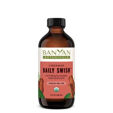 Imagem de Enxaguante bucal Banyan Botanicals Cinnamon Daily Swish 240 ml orgânico