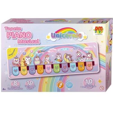 Imagem de Tapete Infantil Piano Musical Unicórnio Interativo Sons Instrumentos 1