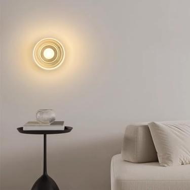 Imagem de HOSETEON Arandela de parede, luz montada na parede com fio, sala interna moderna, sala, varanda, corredor, banheiro, cabeceira