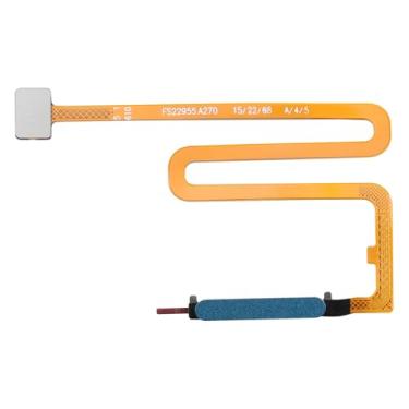 Imagem de BESJMYT Para Samsung Galaxy A03s Botão Liga/Desliga Azul e Sensor de Impressão Digital Cabo Flexível Substituição Cabo Flexível Liga/Desliga Botão de Controle Conector Peças de Reparo SM-A037U