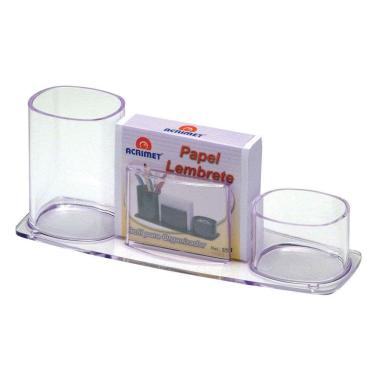 Imagem de Porta Lápis, Caneta, Clips e Lembretes Millennium Acrimet Cristal