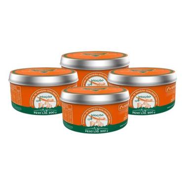 Imagem de Kit 4 Manteiga Primeira Qualidade c/ Sal Aviação Lata 200g