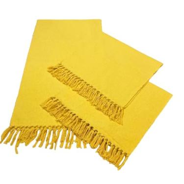 Imagem de Jogo De Passadeira De TearTapete Cozinha Kit Com 3 Peças(AMARELO OURO T)