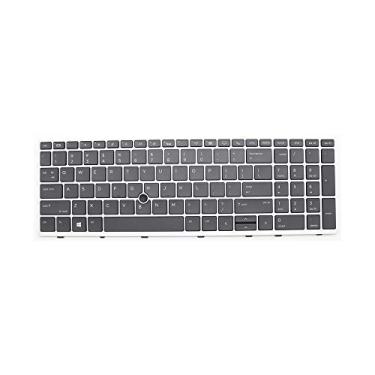 Imagem de Novo teclado de laptop de substituição compatível com HP Elitebook 850 g5 855 G5 850 G6 750 G5 755 G5 Zbook 15u G5 G6 US L11999-001 retroiluminado