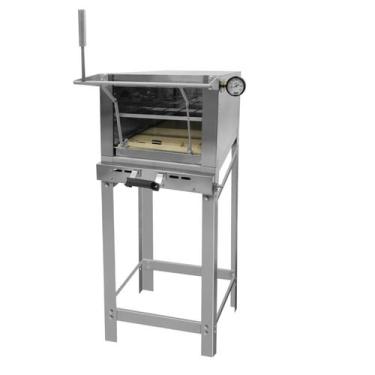Imagem de Forno Lastro Guilhotina Metvisa 40cm a Gas em Inox Flgg40