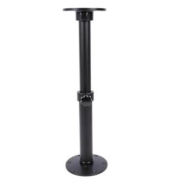 Imagem de Perna de Pedestal Mesa de Barco, 18.11-27.76in Stand de Tabela de Liga de Alumínio para Uso Pesado Ajustável, Kit Telescópico para o Marinho do Pontetão Iate RV, Perna Removível