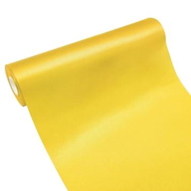 Imagem de Simplegoal Fita larga de cetim amarelo 30,5 cm 25 metros tecido grande fita de seda para embrulho de presente cerimônia de corte grande abertura cadeira faixa mesa cabelo carro laços costura