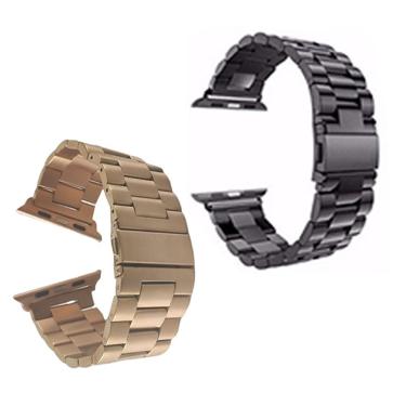 Imagem de Pulseira Aço Para Smartwatch Kit 2 Unidades Elos Relogio
