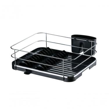 Imagem de Escorredor Louca Talher Cozinha Preto Cromado Future 982