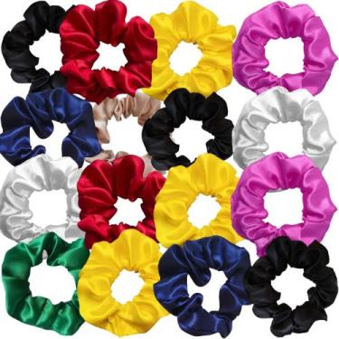 Imagem de Kit 30 Scrunchie Xuxinha Cetim - Artesanal, Lilás