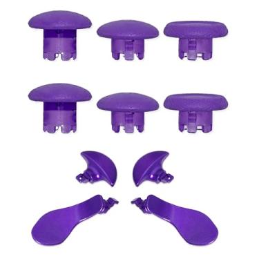 Imagem de E-MODS GAMING Botões De Gatilho E Alavancas Substituição Para Controle Ps5 Edge - Acessórios Joysticks Traseiros (10 Em 1 Roxo)