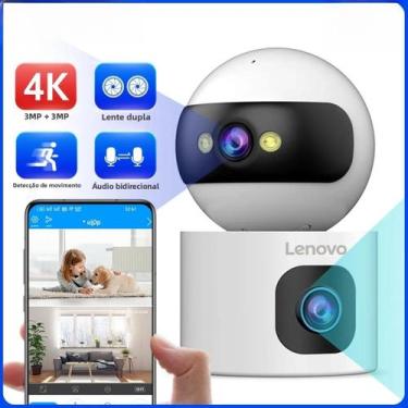 Imagem de Câmera IP 4K 5G WiFi Lente Dupla Casa Inteligente Rastreamento Automát