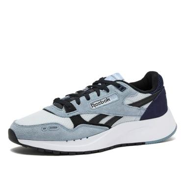 Imagem de Reebok Tênis masculino clássico de couro, Lua/preto/vetor azul-marinho, 43