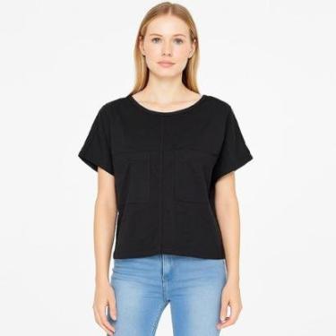 Imagem de Blusa Colcci Básica Feminina Preta-Feminino