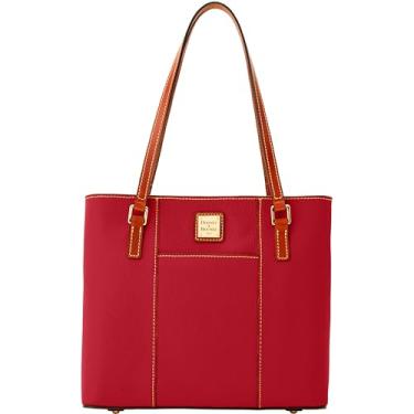 Imagem de Dooney & Bourke Bolsa de mão pequena de couro granulado Lexington Shopper, Vermelho, Medium