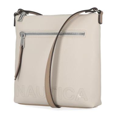 Imagem de Nautica Bolsa tiracolo Lakeside Signature Jaquard North South, Outer Banks (osso), One Size, Bolsa tiracolo Lakeside Signature Jaquard North South
