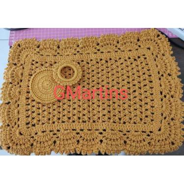 Imagem de Jogo Americano em crochê unidade - GMartins variedades