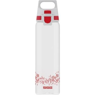 Imagem de SIGG Garrafa de água Total Clear ONE MyPlanet (0,75 L), garrafa de água à prova de vazamento e livre de BPA, frasco esportivo inquebrável feito de Tritan com filtro de frutas