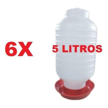 Imagem de Bebedouro Galinhas 6x 5 Lt - Automático - Envio Imediato - NS PLÁSTICO