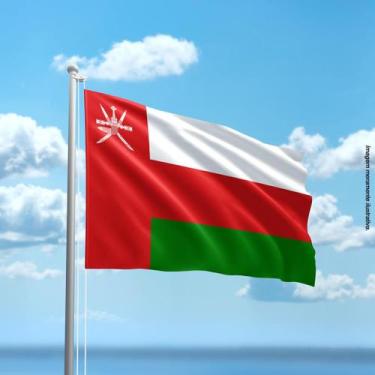 Imagem de Bandeira de Omã 80cmx140cm Tecido Oxford 100% Poliéster - Presente-Bri