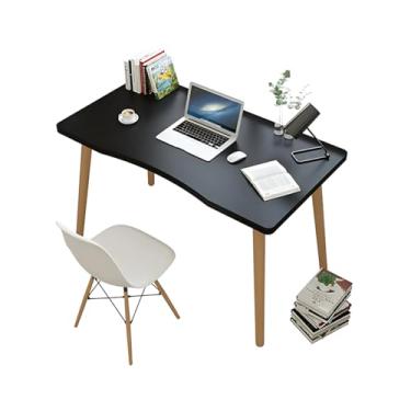 Imagem de Mesa De Escritório Para Trabalho e Estudos De MDF 80cm Vmstark Mesa Para Computador Home Office Com Estrutura em Madeira Pinus, Design Elegante (Preta)